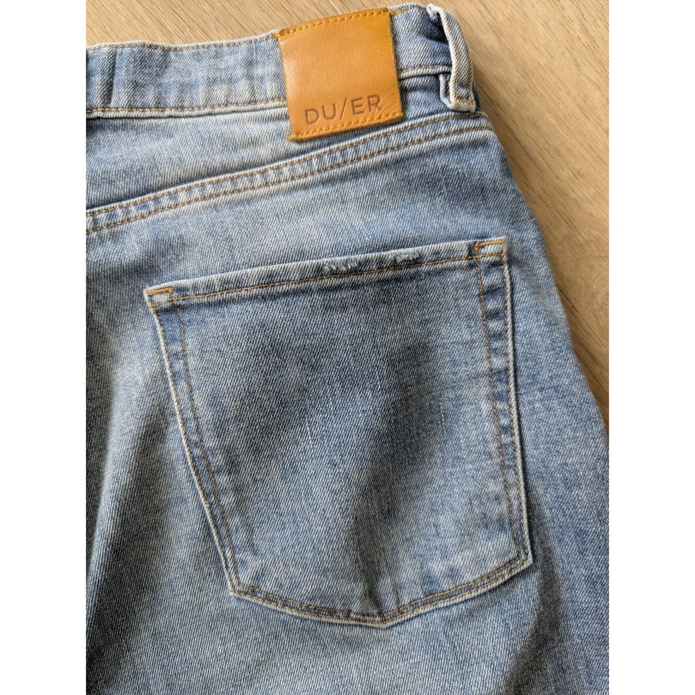 DU/ER Women Performance Denim Jeans Medium Wash Button Fly WFMR5318 28x27 - Picture 12 of 12